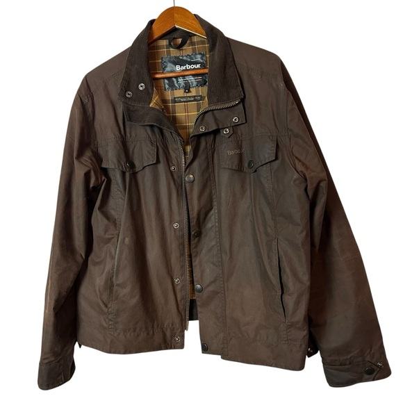 Barbour Drover Men’s Jacket Sylkoil Waxed Brown A566 Vintage England Classic XL